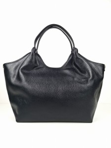 czarna torebka shopper