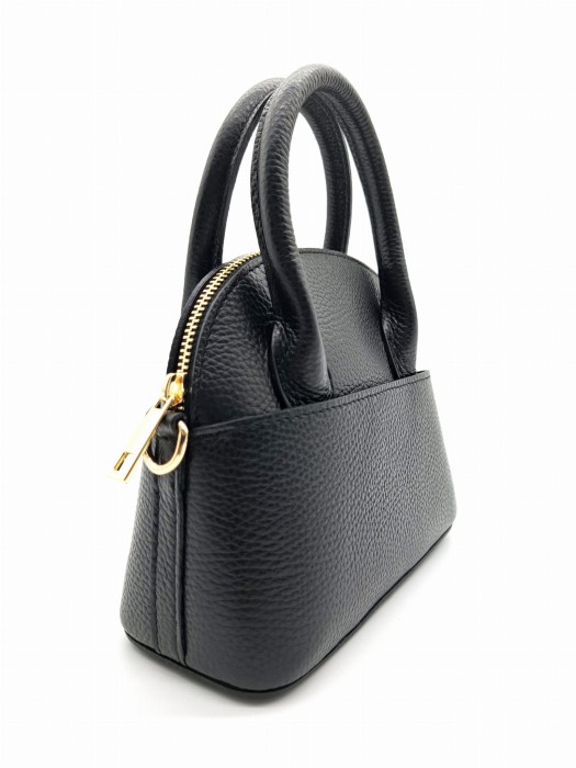 mini city bag mala czarna torebka damska betty skora naturalna w butik hrabina