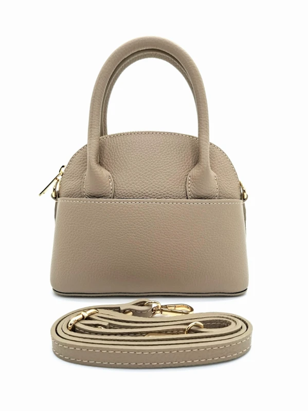 mala torebka damska skorzana taupe mini cuty bag w ehrabina