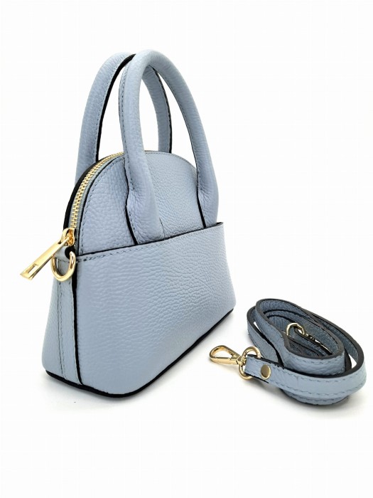 mala blekitna torebka damska skora naturalna Betty w Butik Hrabina