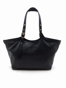 borse in pelle torebka shopper czarna